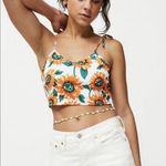 Daisy Street Large Floral Crop Size XS New Photo 13