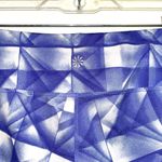 Athleta Chaturanga Purple & White Geometric Print Capri Leggings Photo 5