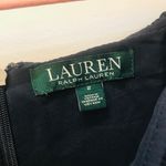 Ralph Lauren Navy Blue Dress Ruffled Cold Shoulder sz 2. Photo 2