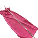 Roxy  Women's Wavey Baby Dress Stretchy Ribbed Cutout Ruched Tank Pink X-Small XS Photo 14