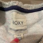 Roxy  Grey Neon Pink Confetti Blue Long Sleeve Sweater; Large Photo 3
