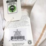 Obey NWT  Amalfi Trouser Flowing White Pants with Peach Striped Print & Belt Photo 2