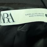 ZARA  Black Wool Double Breasted Long Sleeve Collar Button Blazer Coat Jacket XS Photo 2