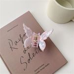Rose quartz color butterfly hair clip hair claw Emi Jay similar Pink Photo 5