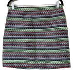 Shrinking Violet  size large side zip mini skirt not lined neon pattern retro Photo 1