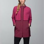 Lululemon Cocoon Car Coat | Rare 2014 Edition | Size M | Rust Berry Photo 3