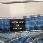 Just Black Denim Women's Size 26 Distressed Cut Off Frayed Hem Denim Shorts Photo 1