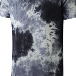 Mens Hip Hop Tie-Dyed Hipster Curve Hem T Shirt Photo 0