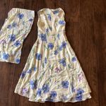 Vintage CDC Long Dress + Scarf Yellow Size 6P Photo 7