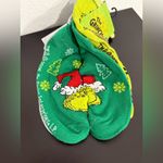 Nwt The Grinch Green and White Socks (3) set Photo 2