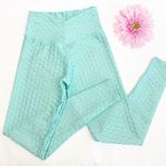 Booty By Brabants Chrome High Waisted Tik Tok Leggings: Seafoam Tiffany Green Photo 2