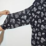 Lane Bryant Black Floral Dress with Pintucking Size 26/28 Plus Size Floral Dress Photo 7