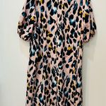EMERY ROSE Plus size Leopard Print Puff Sleeve Tunic Dress size 2XL Photo 3