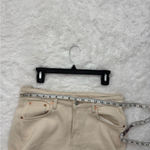 Weekday  Cream Wide Leg Pants High Waisted Minimalist Size 28 Photo 10