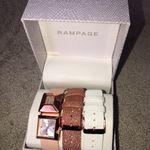 Rampage Gift Set Watch Bracelet Set Rose Gold White New Photo 0