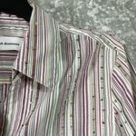 Alfred Dunner Pink Striped Plus Size Button Up Shirt Photo 1
