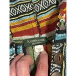 Kathmandu Imports Womens Hoodie Tunic Sz S/M Aztec Tapestry Embroidered Hippie Photo 3