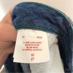 Tommy Hilfiger Tommy Jeans blue jean denim a line skirt flowy button front MISSING BUTTON Photo 6