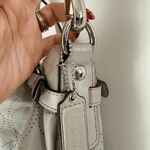 Coach Brooke Perforated Leather Hobo Gray Handbag Photo 3