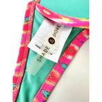 SHADE & SHORE Push Up Halter Pink Ruffle Bikini Top Bra Swimsuit Strappy 34B NEW Size M Photo 4