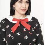 Unique Vintage Black & Panda Print Wednesday Flare Dress NWT | X-LARGE | Photo 4