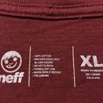 Neff Street Wear Burgundy Tshirt size Extra Large Photo 3