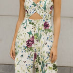 L'ATISTE Medium NWT Apricot Lane Floral Strapless Jumpsuit Cutout Romper Photo 0