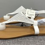 a.n.a Women’s White Sabrina T-Strap Flat Sandals Size 10 Cute Sandals Photo 9