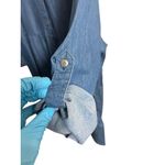 Ninexis Denim Tiered Dress Womens Plus 3X Blue Western Midi Babydoll Photo 2