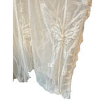 Tulip Creations Kimono Robe Womens One Size White Butterfly Lace Tie Front NWT Size M Photo 3