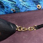 Michael Kors Black Leather and Gold Metal Crossbody Bag Photo 2