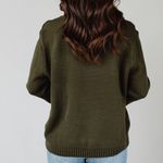 Panache NWOT Apparel Forest Green “Rock & Roll Crewneck Sweater size XL Photo 2