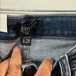 Judy Blue  Ripped Cropped Jeans in Dark Wash Photo 5