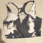 Sage‎ COLLECTIVE Grey White Tie Dye Sports Bra With Cups Size XL Gray Photo 2