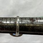 Silver Ring with Blue Faceted Setting Photo 1