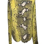 Equipment  Femme Cashmere Sloane Diamondback Python Sweater Blazing Yellow Size M Photo 7