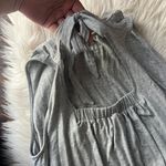 Loveappella Gray Jersey Trapeze Swing Dress Photo 6