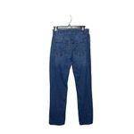 Reformation  High Rise Straight Whiskering Zipper Blue Jeans Laguna Wash Size 28 Photo 2