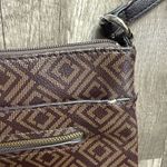 Liz Claiborne  Dark Brown Patterned Crossbody Bag Photo 3