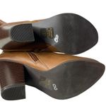 City Classified Ankle Boots Bootie 6 Brown Almond Tow Side Zip Black Heel NEW Photo 6