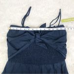 Gianni Bini Navy Blue Tie Front Spaghetti Strap Wide Leg Jumpsuit Size 10 New Photo 9