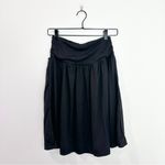 Halara  High Waisted Ruched Side Pocket Flowy Resort Skirt Black nwt XS Photo 3