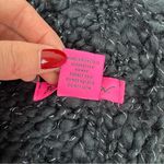 Betsey Johnson Black Silver Cable Knit Infinity Scary Pearl Embellishments OS Photo 5