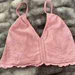 Free People  Pink Lace Bralette Photo 0