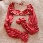 Dolls Kill Zya HOT PINK LOLITA Underwire balloon dramatic sleeve TOP Photo 0