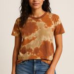 Lucky Brand Boho Grunge Tie-Dye Short Sleeve T-Shirt Women’s Medium Photo 0
