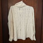 Free People Distressed Complex Cable Jumper XS Photo 2