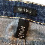 White House | Black Market  Womens Slim Jeans Split Hem Medium Wash Stretch 00R Photo 3