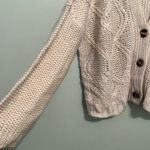 Nordstrom Rag Supply Cardigan Cream Oversized Grandpa Cardi L NWT Cotton Blend Photo 5
