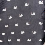 Talbots Womans Pants Size 14W Swan Print Elastic Waist Silky Feel Career Casual Photo 12